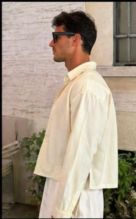 Cropped Linen Shirt