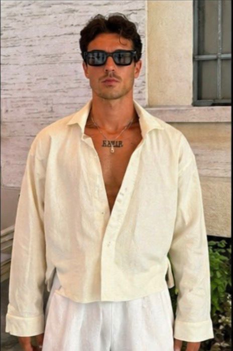 Cropped Linen Shirt