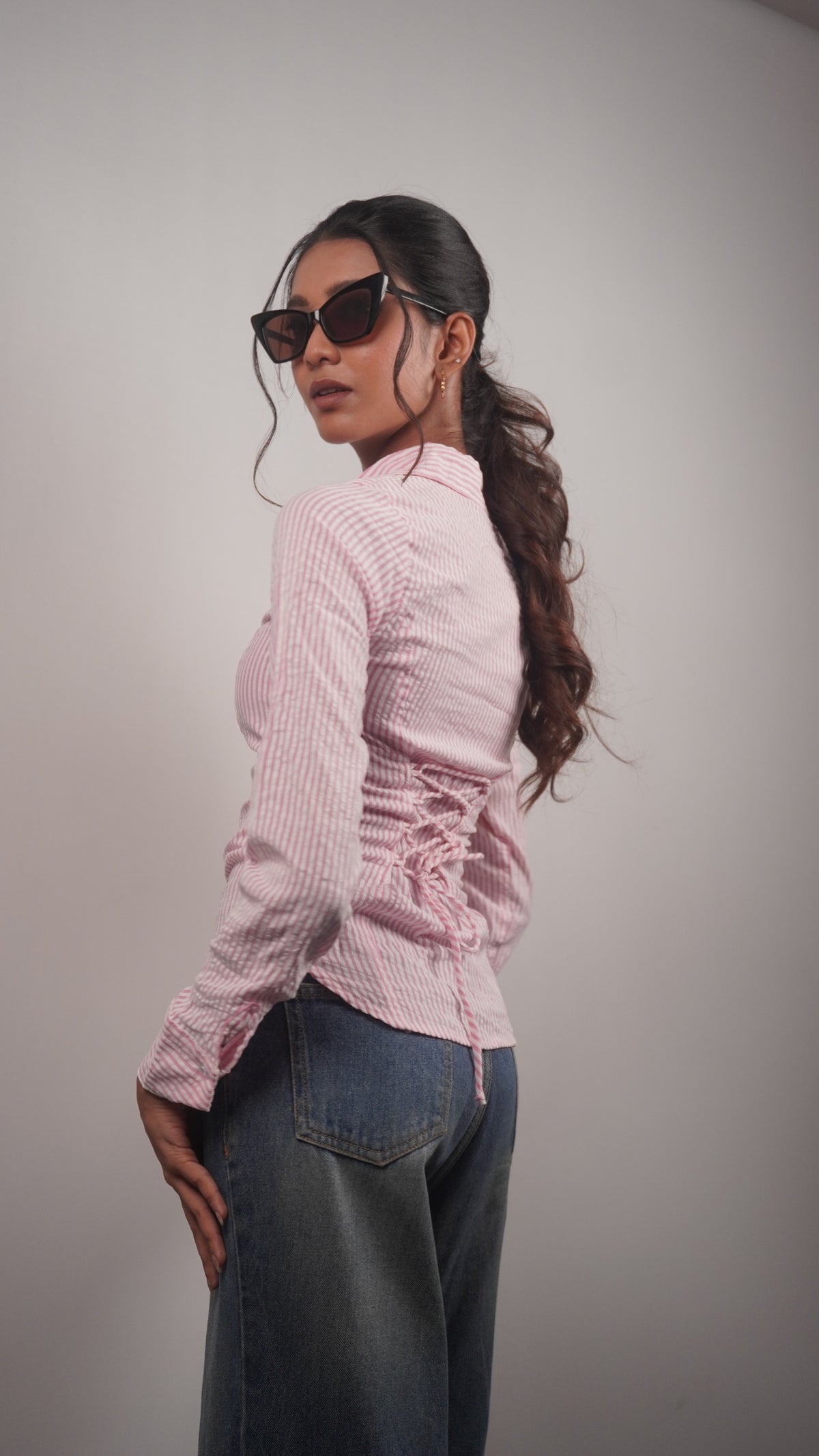 Hot Mess Pink Corset Shirt
