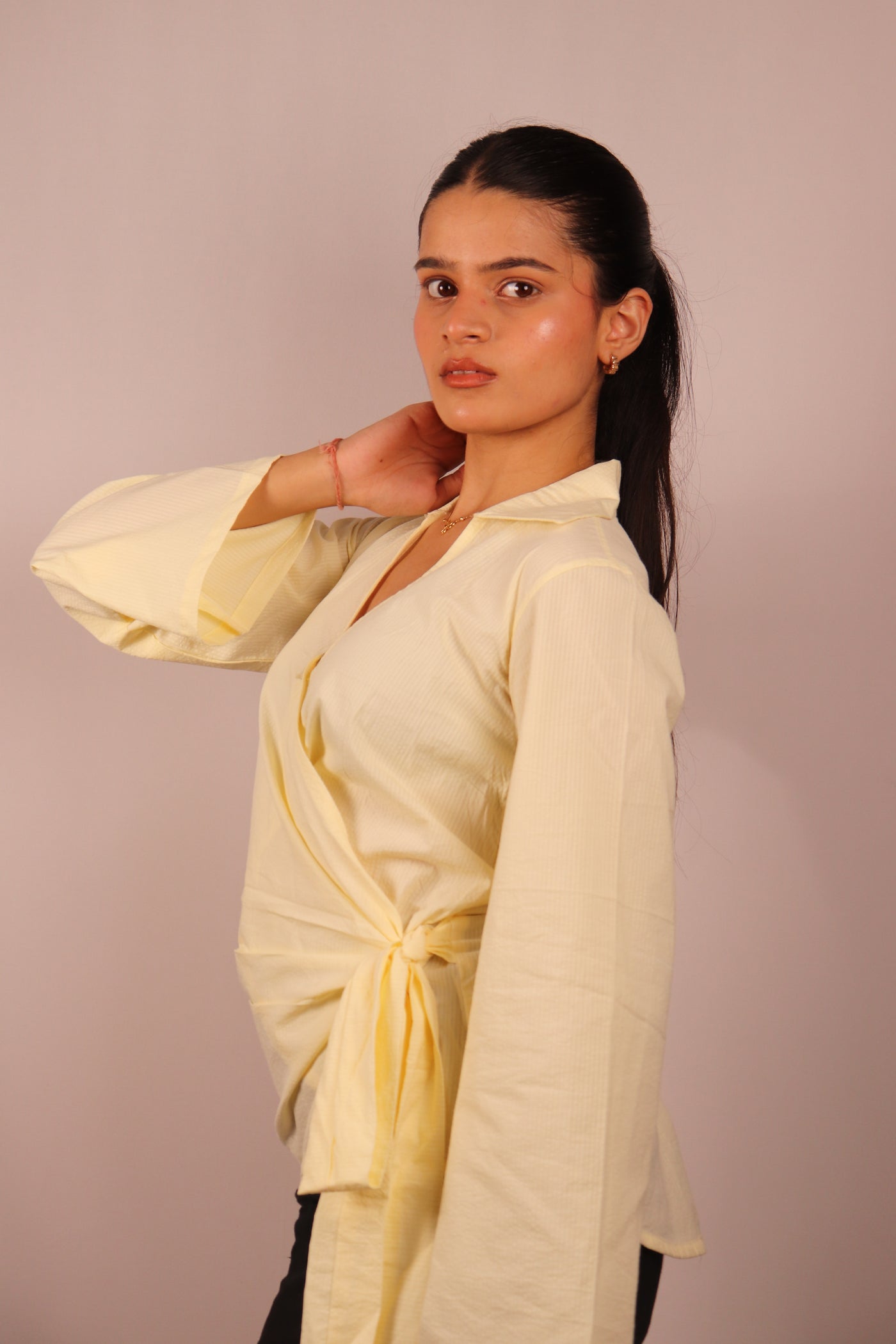 Buttercream Side Bow Shirt