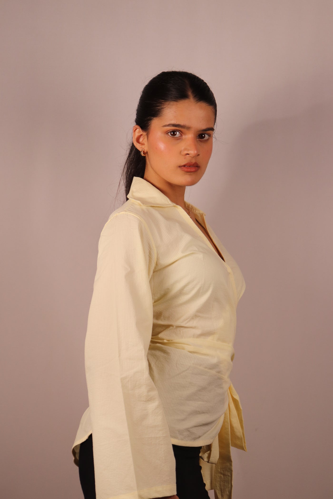 Buttercream Side Bow Shirt