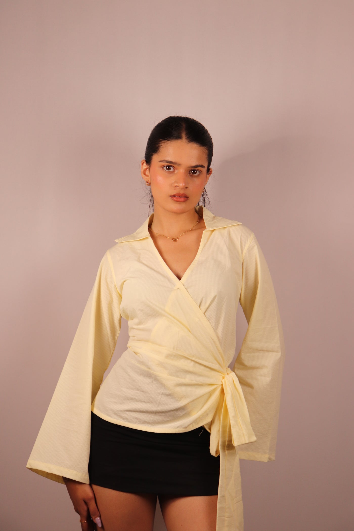 Buttercream Side Bow Shirt